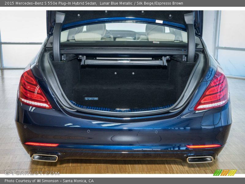 Lunar Blue Metallic / Silk Beige/Espresso Brown 2015 Mercedes-Benz S 550e Plug-In Hybrid Sedan