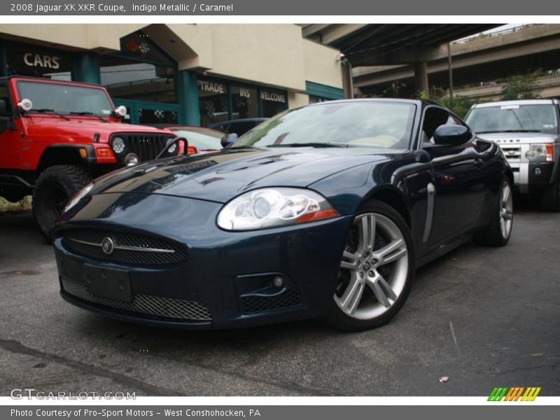 Indigo Metallic / Caramel 2008 Jaguar XK XKR Coupe