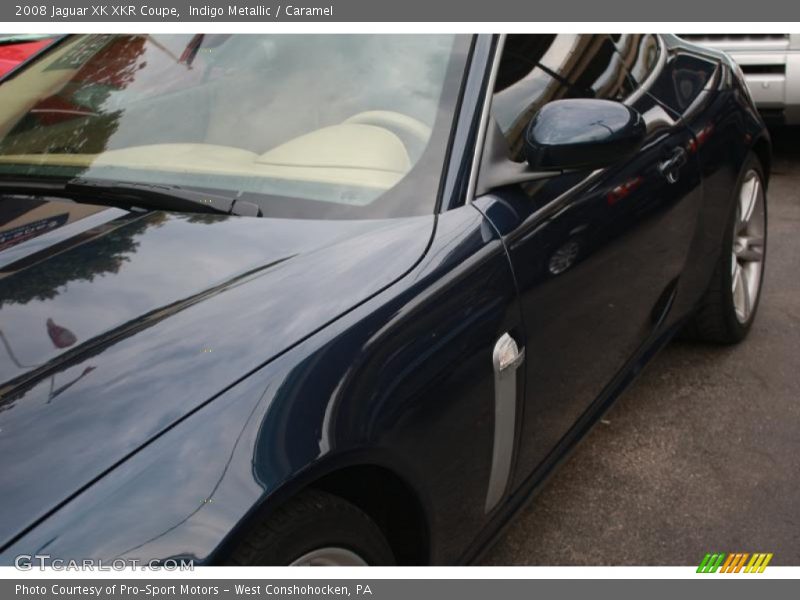 Indigo Metallic / Caramel 2008 Jaguar XK XKR Coupe