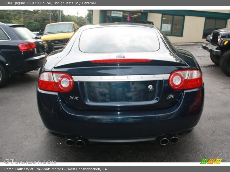 Indigo Metallic / Caramel 2008 Jaguar XK XKR Coupe