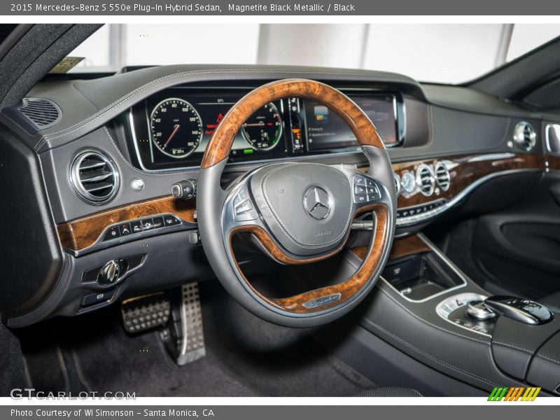 Magnetite Black Metallic / Black 2015 Mercedes-Benz S 550e Plug-In Hybrid Sedan