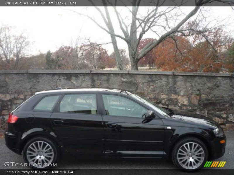 Brilliant Black / Beige 2008 Audi A3 2.0T