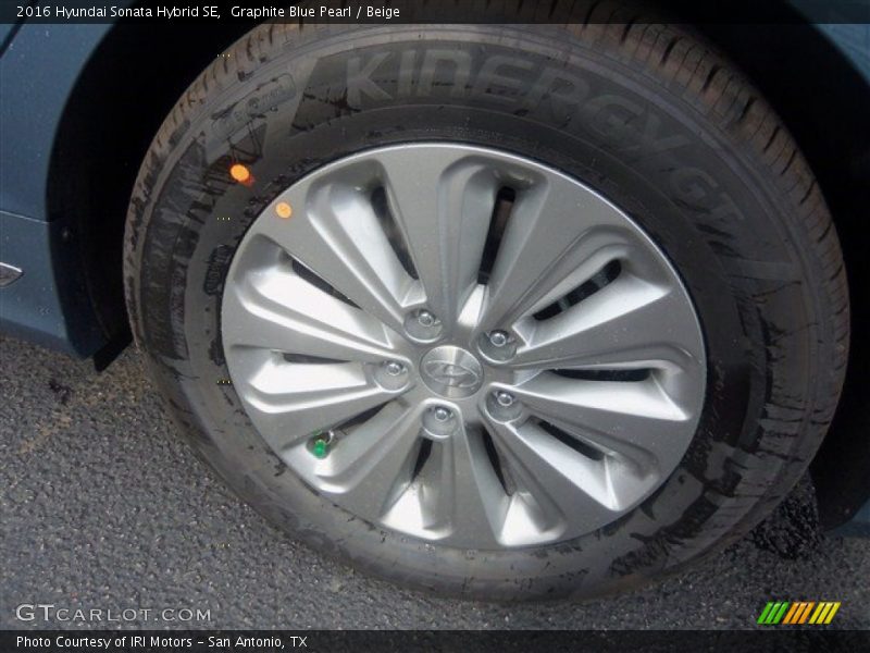 Graphite Blue Pearl / Beige 2016 Hyundai Sonata Hybrid SE
