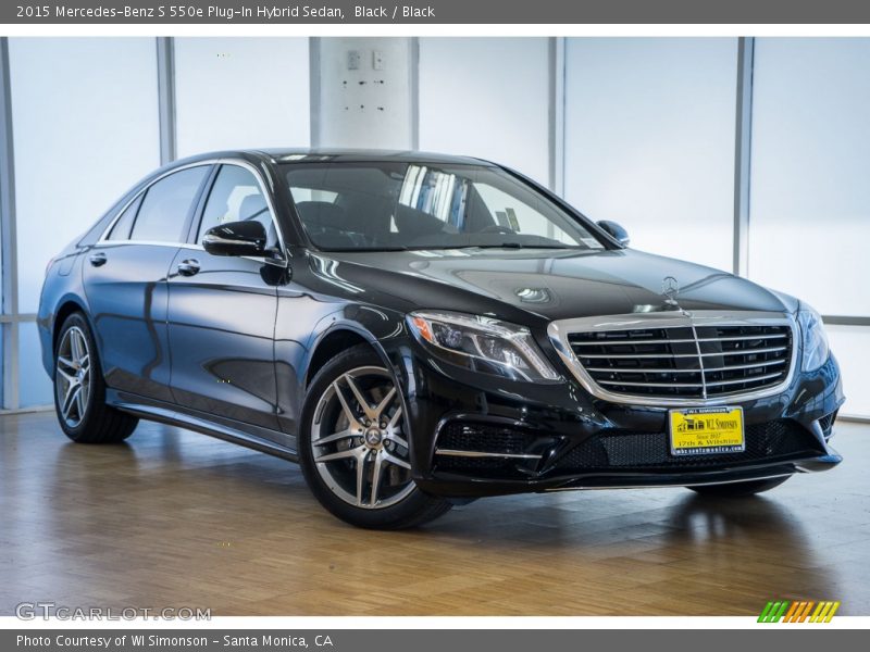 Black / Black 2015 Mercedes-Benz S 550e Plug-In Hybrid Sedan