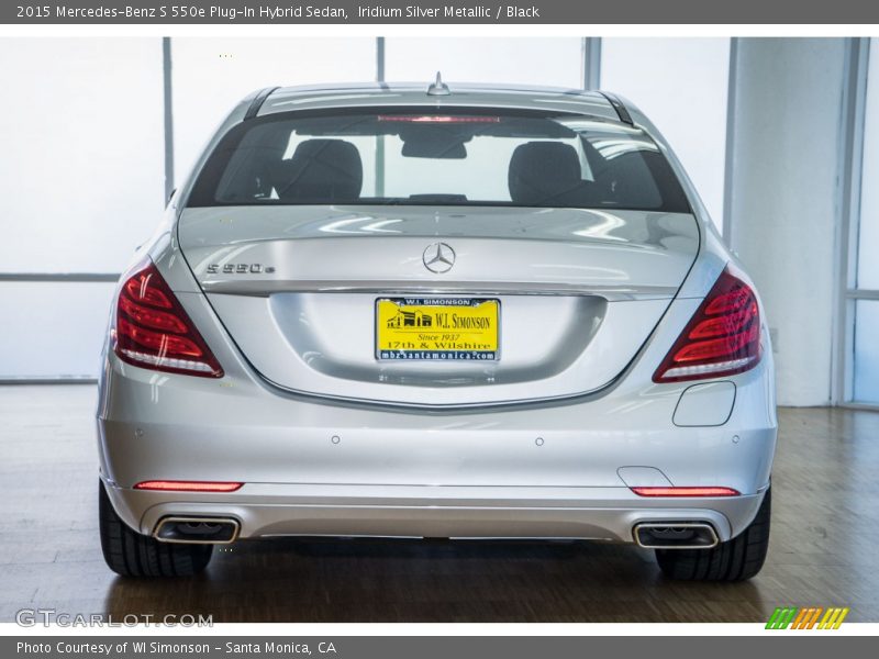 Iridium Silver Metallic / Black 2015 Mercedes-Benz S 550e Plug-In Hybrid Sedan