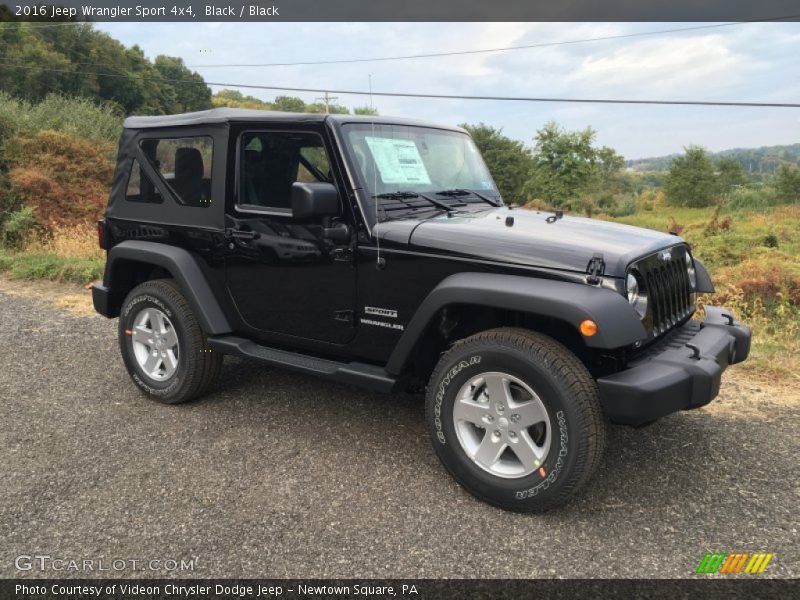 Black / Black 2016 Jeep Wrangler Sport 4x4