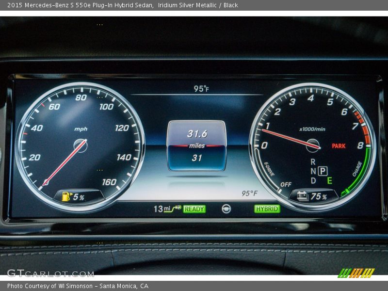  2015 S 550e Plug-In Hybrid Sedan 550e Plug-In Hybrid Sedan Gauges
