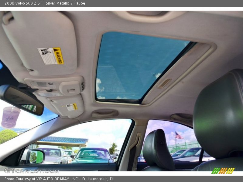 Sunroof of 2008 S60 2.5T