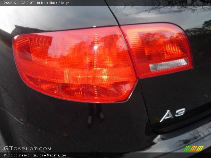 Brilliant Black / Beige 2008 Audi A3 2.0T