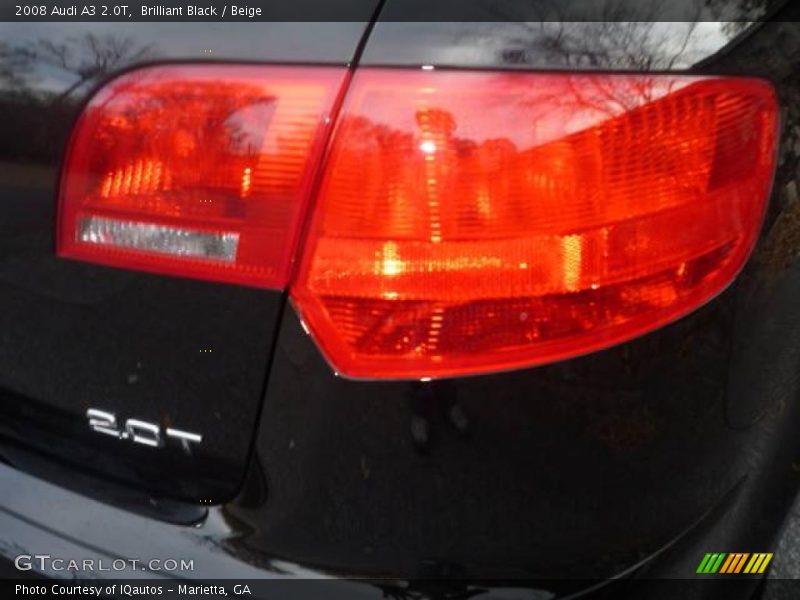 Brilliant Black / Beige 2008 Audi A3 2.0T