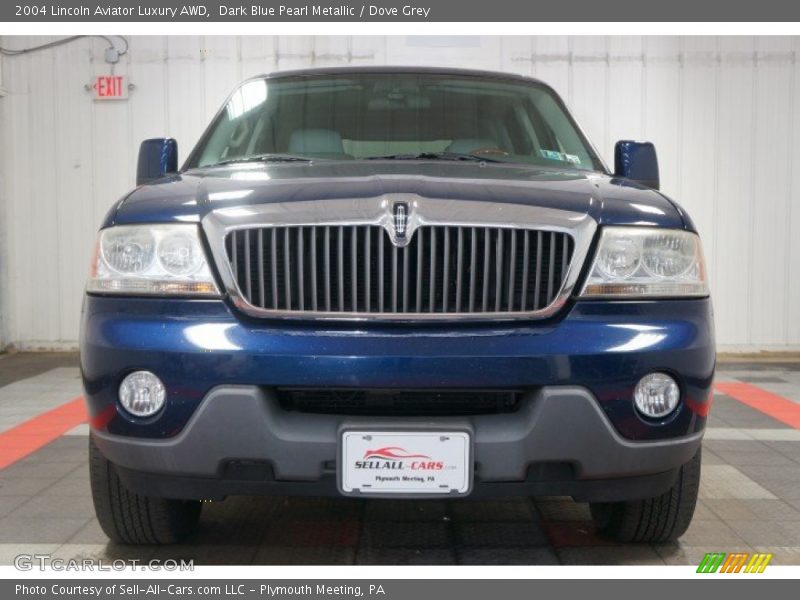 Dark Blue Pearl Metallic / Dove Grey 2004 Lincoln Aviator Luxury AWD