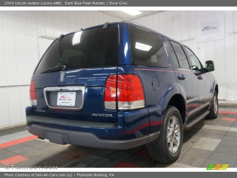 Dark Blue Pearl Metallic / Dove Grey 2004 Lincoln Aviator Luxury AWD