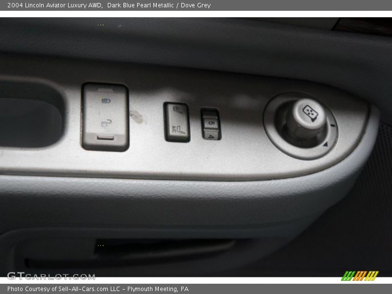 Dark Blue Pearl Metallic / Dove Grey 2004 Lincoln Aviator Luxury AWD