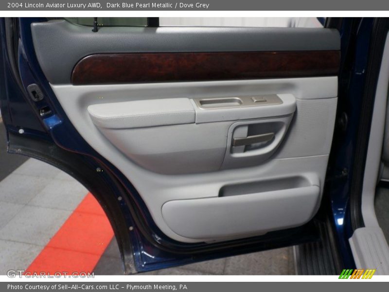 Dark Blue Pearl Metallic / Dove Grey 2004 Lincoln Aviator Luxury AWD