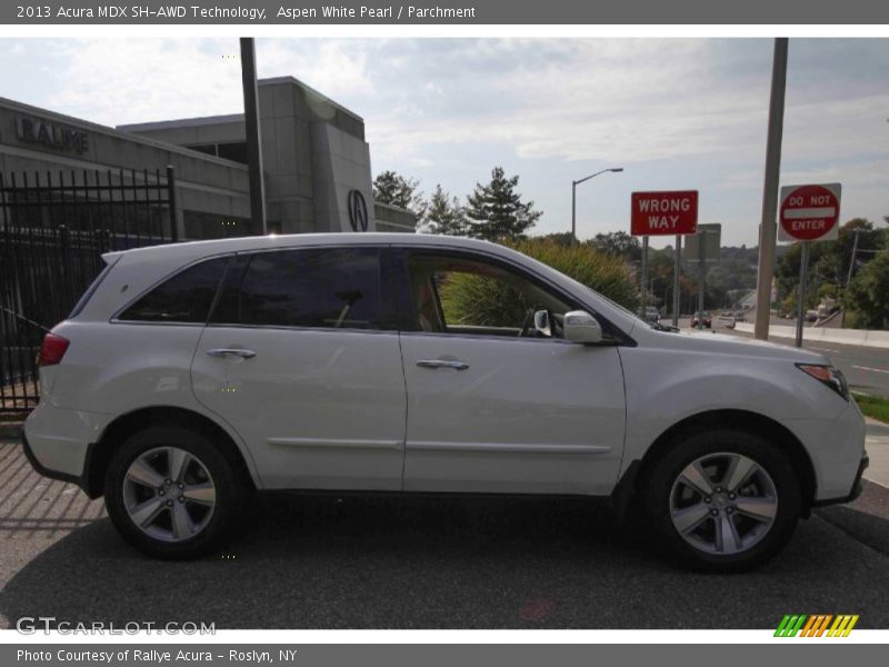 Aspen White Pearl / Parchment 2013 Acura MDX SH-AWD Technology
