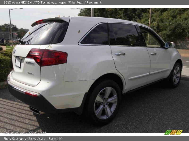 Aspen White Pearl / Parchment 2013 Acura MDX SH-AWD Technology
