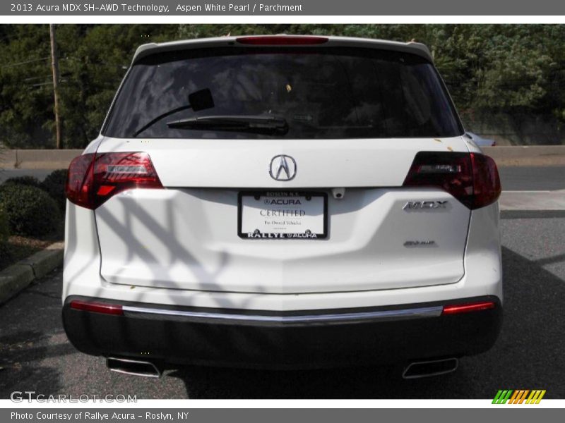 Aspen White Pearl / Parchment 2013 Acura MDX SH-AWD Technology