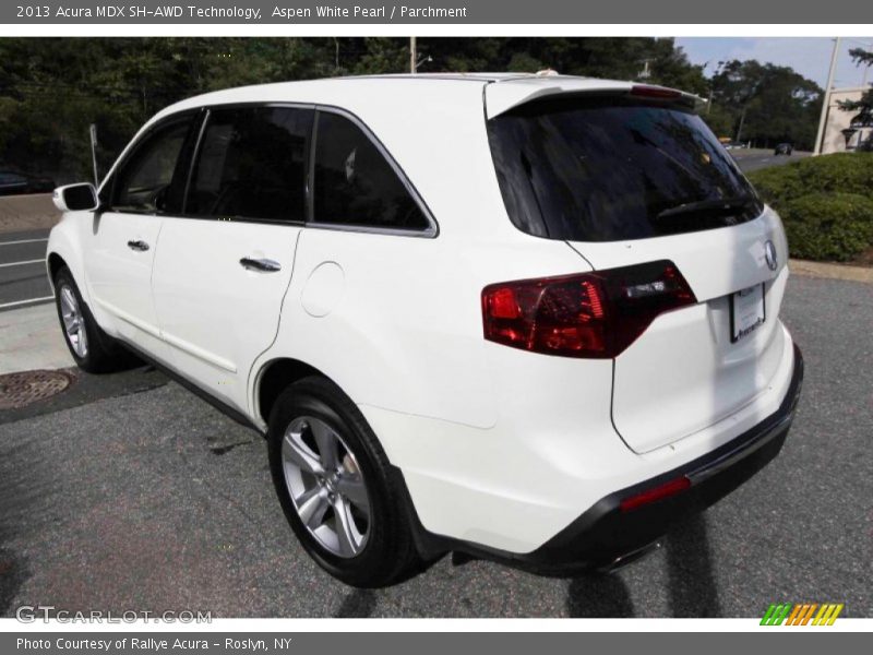 Aspen White Pearl / Parchment 2013 Acura MDX SH-AWD Technology