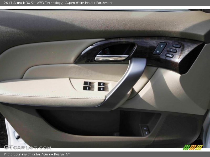 Aspen White Pearl / Parchment 2013 Acura MDX SH-AWD Technology