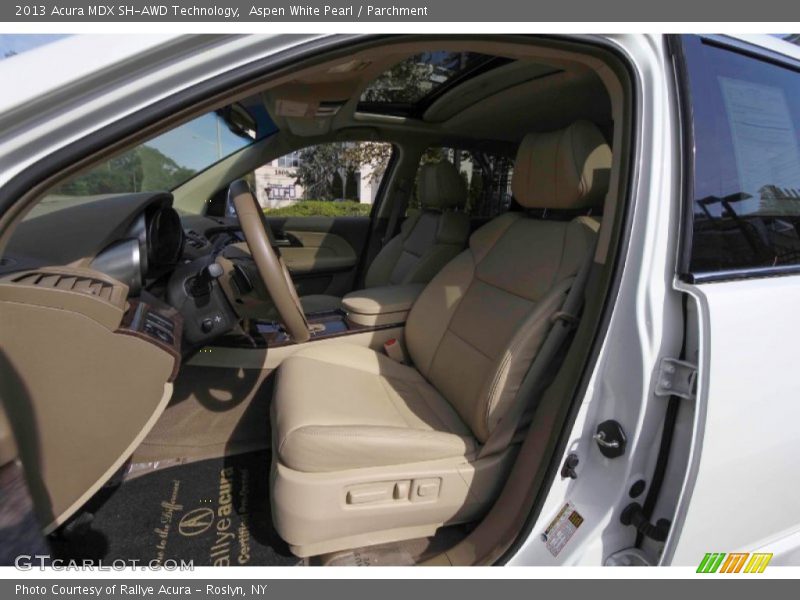 Aspen White Pearl / Parchment 2013 Acura MDX SH-AWD Technology