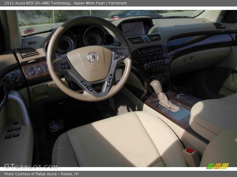 Aspen White Pearl / Parchment 2013 Acura MDX SH-AWD Technology