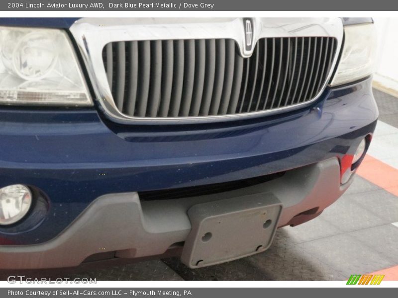 Dark Blue Pearl Metallic / Dove Grey 2004 Lincoln Aviator Luxury AWD