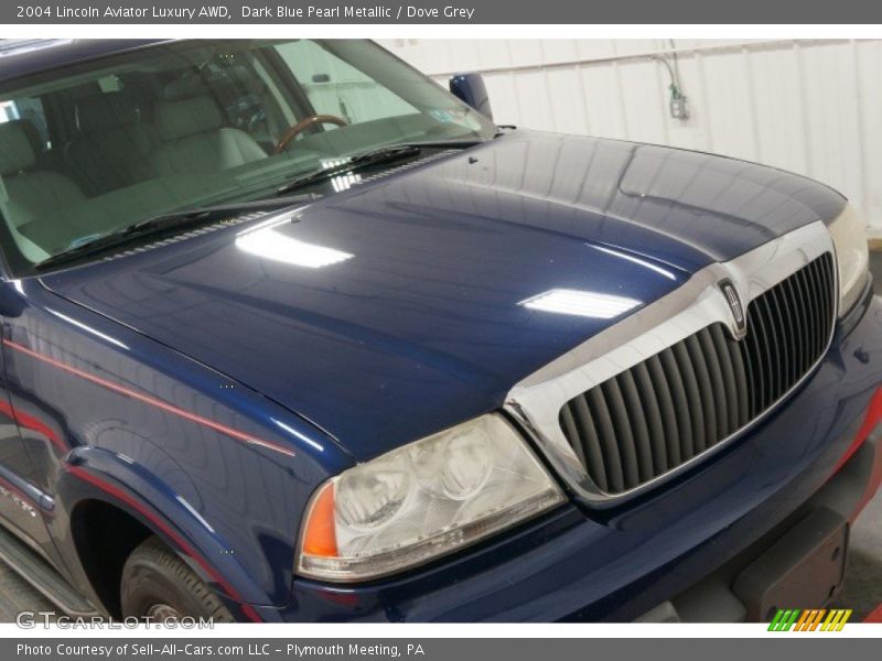 Dark Blue Pearl Metallic / Dove Grey 2004 Lincoln Aviator Luxury AWD