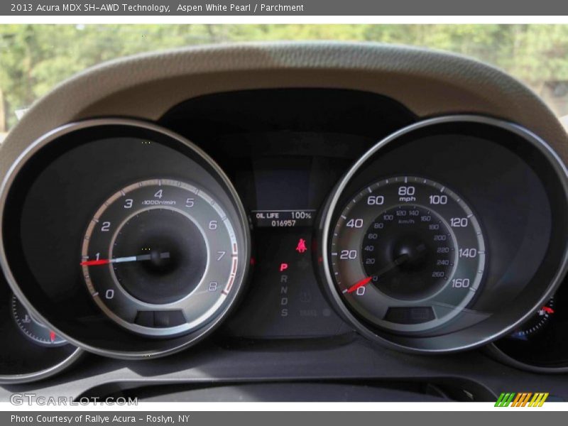 Aspen White Pearl / Parchment 2013 Acura MDX SH-AWD Technology