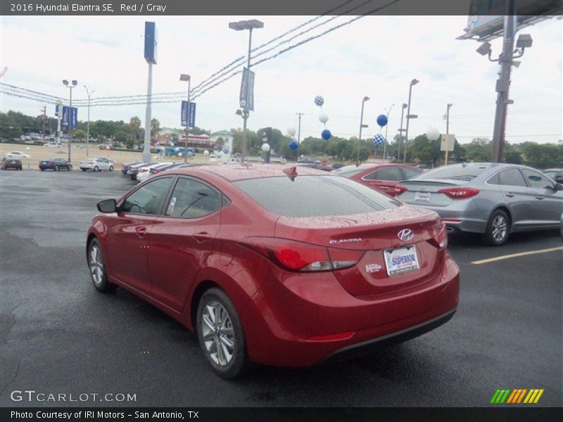 Red / Gray 2016 Hyundai Elantra SE