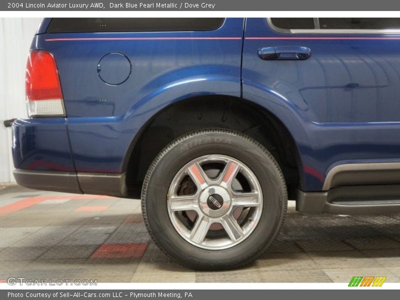 Dark Blue Pearl Metallic / Dove Grey 2004 Lincoln Aviator Luxury AWD