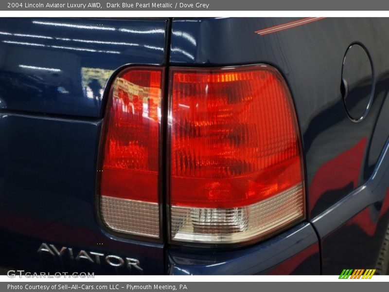 Dark Blue Pearl Metallic / Dove Grey 2004 Lincoln Aviator Luxury AWD