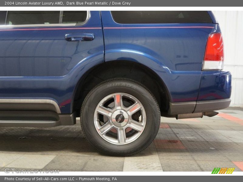 Dark Blue Pearl Metallic / Dove Grey 2004 Lincoln Aviator Luxury AWD