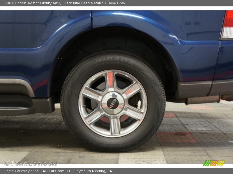 Dark Blue Pearl Metallic / Dove Grey 2004 Lincoln Aviator Luxury AWD