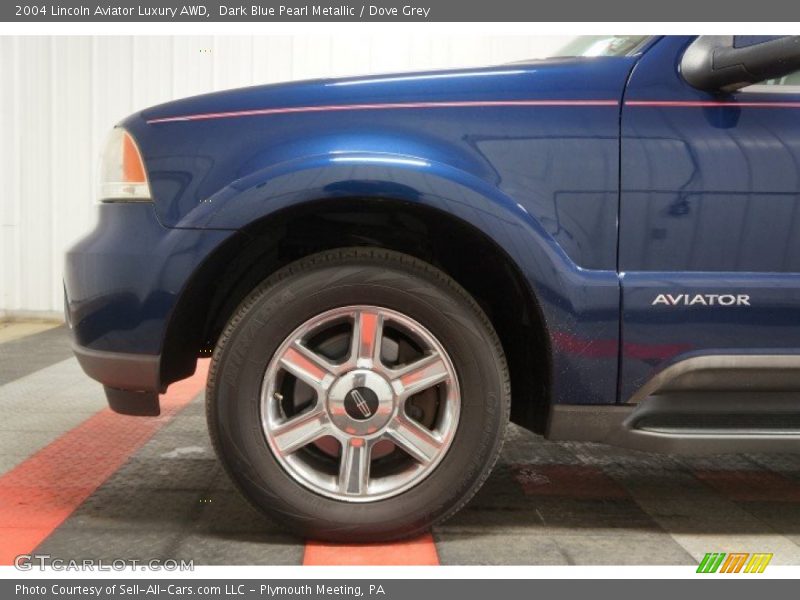Dark Blue Pearl Metallic / Dove Grey 2004 Lincoln Aviator Luxury AWD