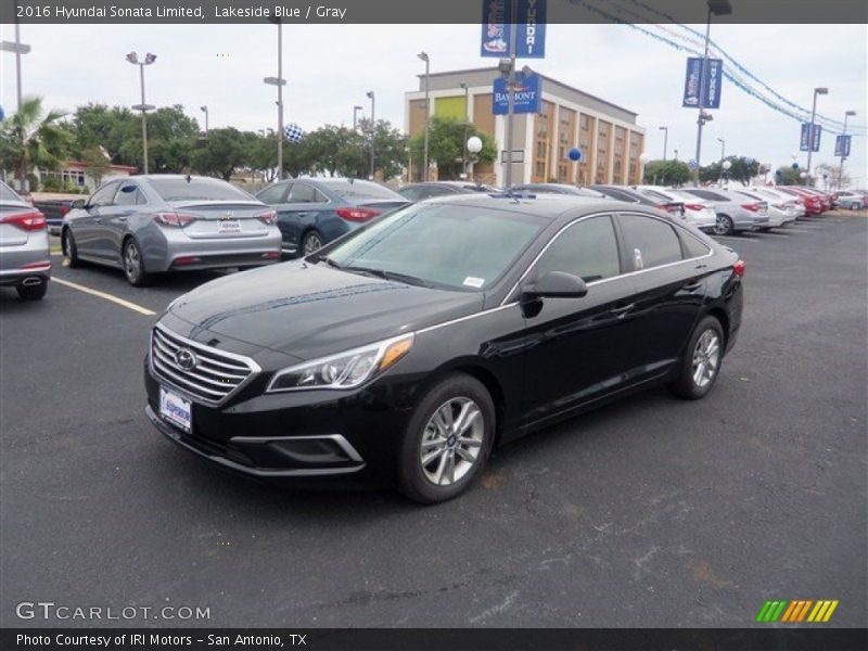 Lakeside Blue / Gray 2016 Hyundai Sonata Limited