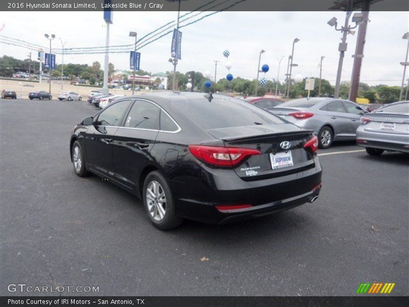 Lakeside Blue / Gray 2016 Hyundai Sonata Limited