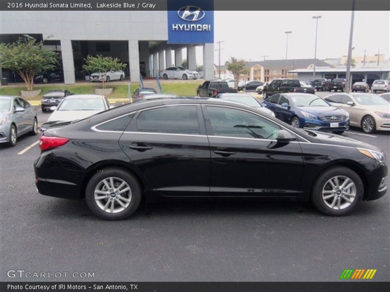 Lakeside Blue / Gray 2016 Hyundai Sonata Limited