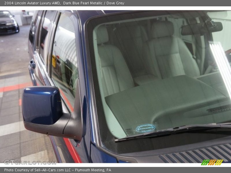 Dark Blue Pearl Metallic / Dove Grey 2004 Lincoln Aviator Luxury AWD