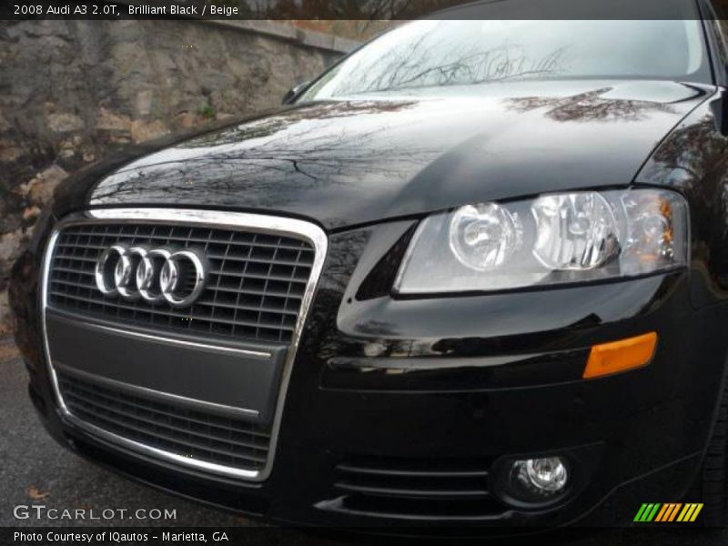 Brilliant Black / Beige 2008 Audi A3 2.0T