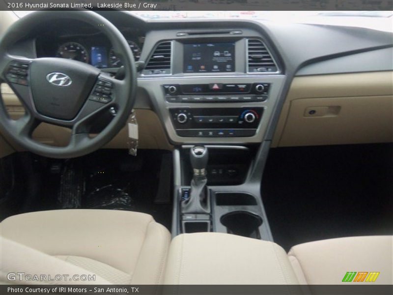 Lakeside Blue / Gray 2016 Hyundai Sonata Limited