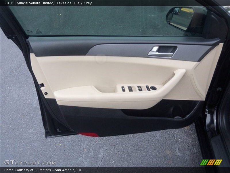 Lakeside Blue / Gray 2016 Hyundai Sonata Limited