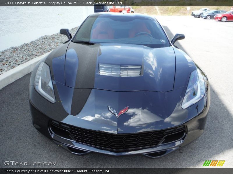 Black / Adrenaline Red 2014 Chevrolet Corvette Stingray Coupe Z51
