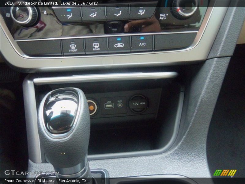 Lakeside Blue / Gray 2016 Hyundai Sonata Limited