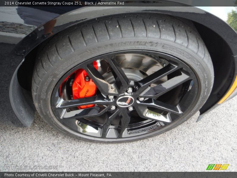 Black / Adrenaline Red 2014 Chevrolet Corvette Stingray Coupe Z51