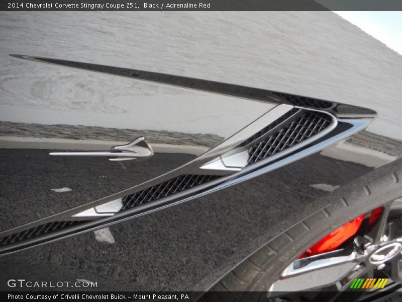 Black / Adrenaline Red 2014 Chevrolet Corvette Stingray Coupe Z51