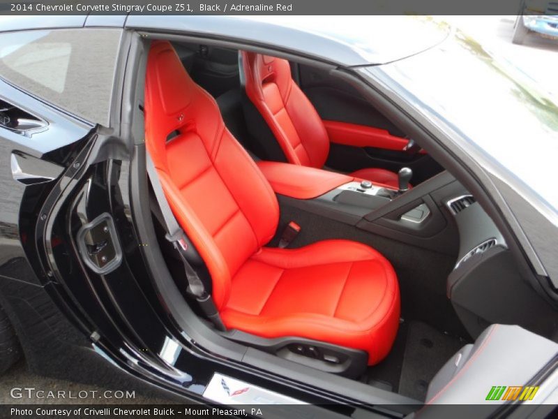 Black / Adrenaline Red 2014 Chevrolet Corvette Stingray Coupe Z51