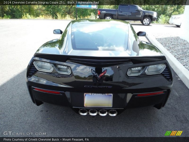 Black / Adrenaline Red 2014 Chevrolet Corvette Stingray Coupe Z51