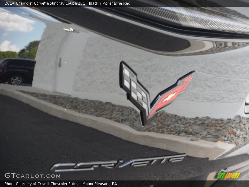 Black / Adrenaline Red 2014 Chevrolet Corvette Stingray Coupe Z51