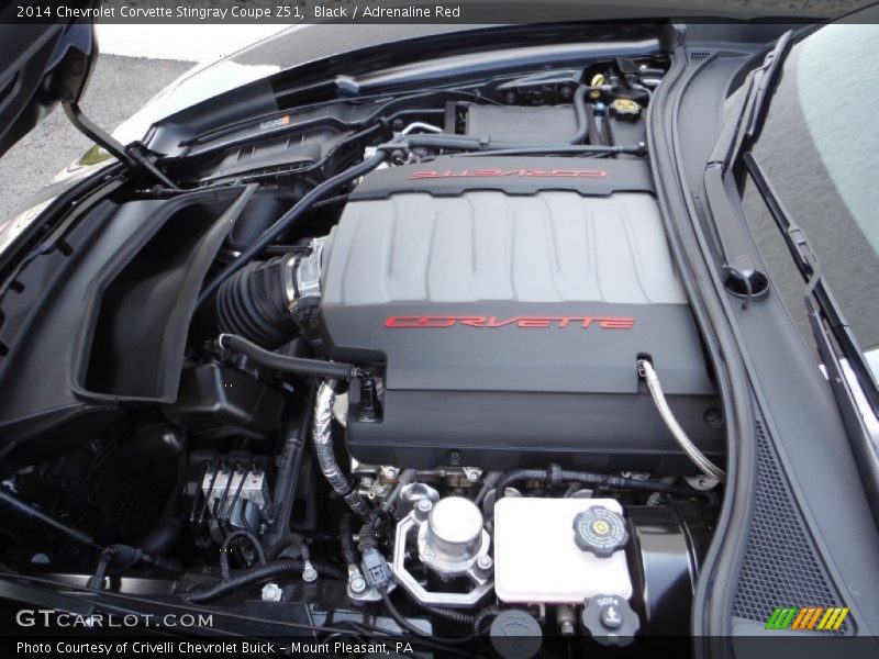 Black / Adrenaline Red 2014 Chevrolet Corvette Stingray Coupe Z51