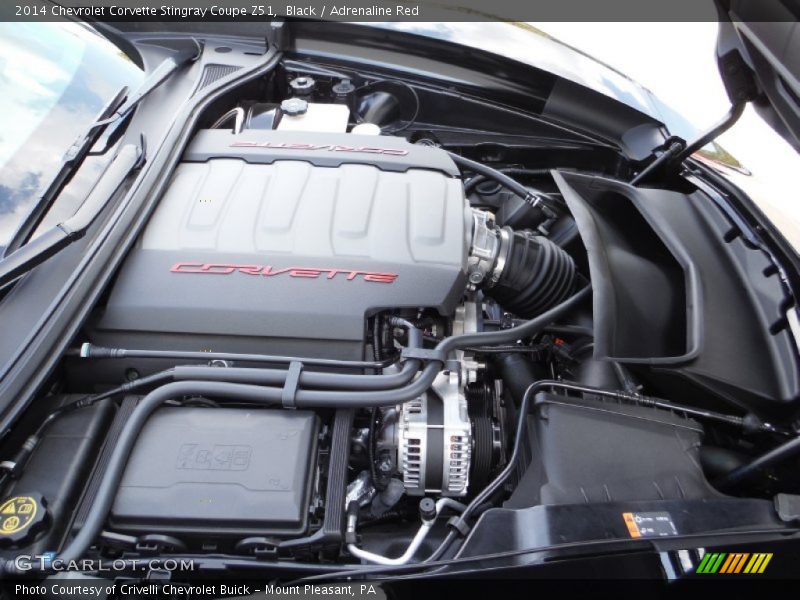 Black / Adrenaline Red 2014 Chevrolet Corvette Stingray Coupe Z51